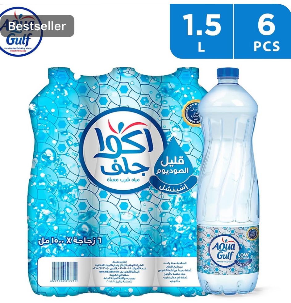 A AQUA GULF WATER 1.5 L X 6 PCS
