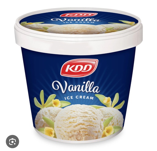 KDD VANILLA ICE CREAM 1 LITRE
