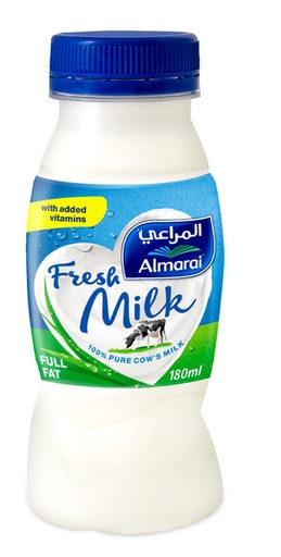 ALMARAI FRESH MILK 180ML FF NEW