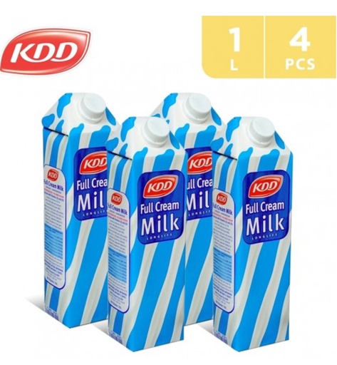 KDD LONG LIFE FULL CREAM MILK 4 X 1 L 
